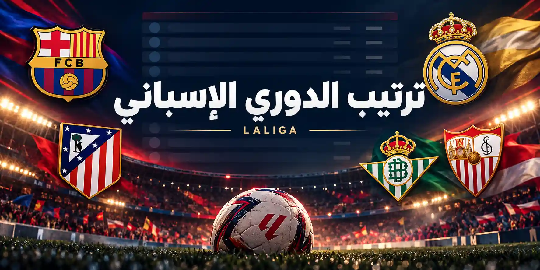 ترتيب الدوري الإسباني 2026-2027: برشلونة يتصدر وريال مدريد في المركز الرابع