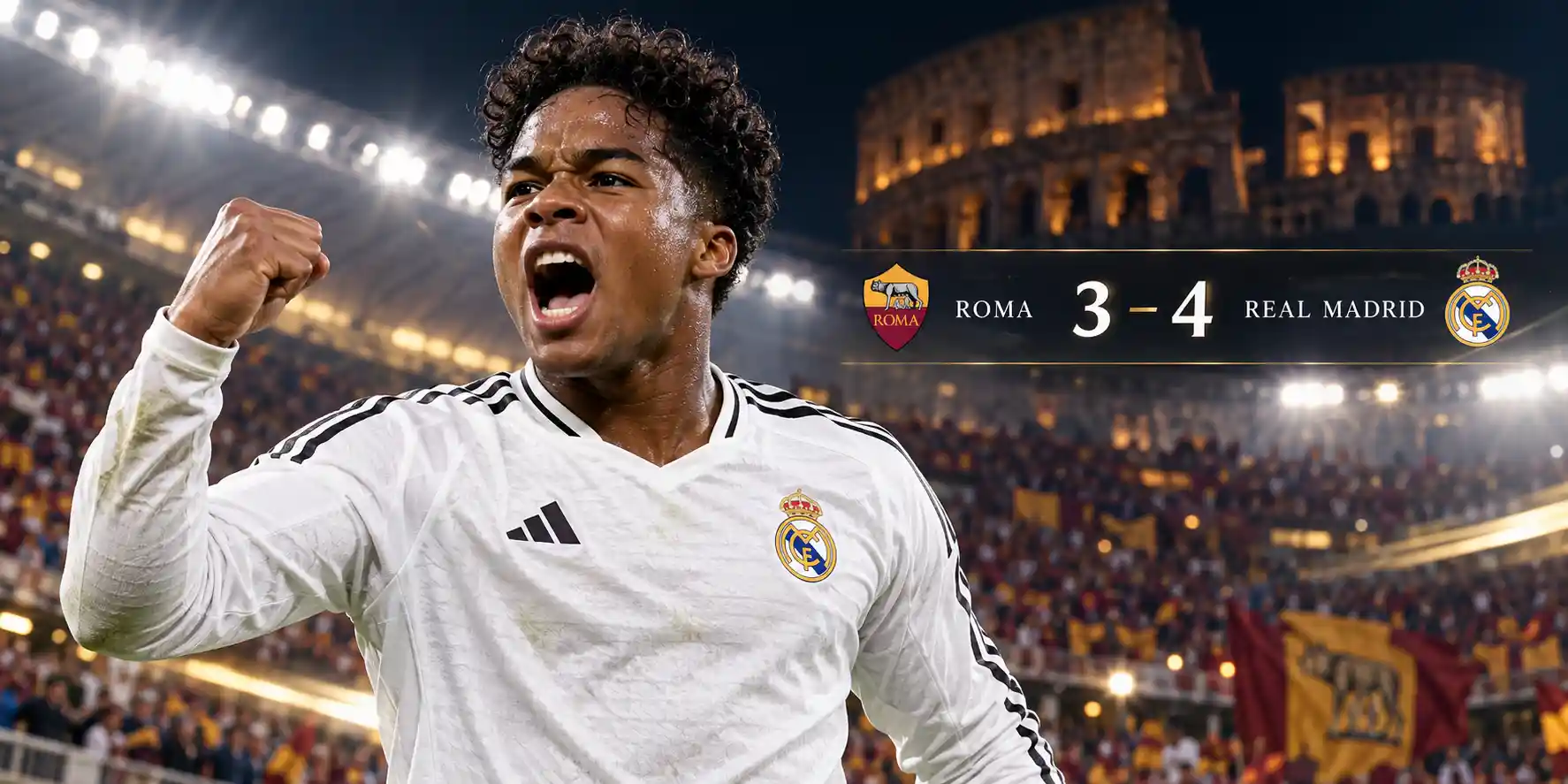 ريمونتادا ريال مدريد أمام روما: انتصار مثير 4-3 في دوري أبطال أوروبا