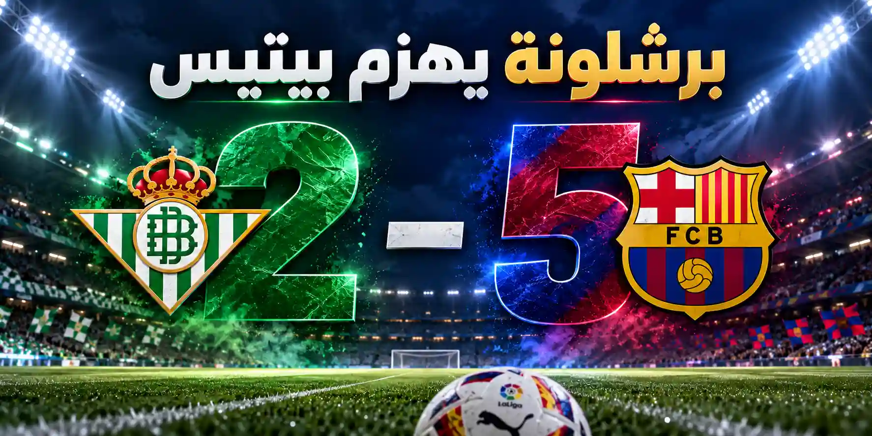 برشلونة يهزم ريال بيتيس 5-2